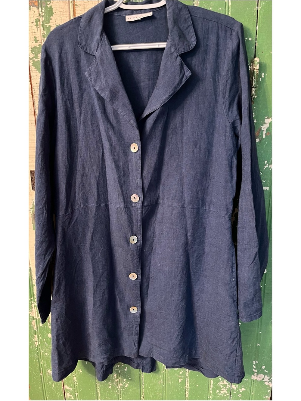 Bryn Walker Linen Navy Jacket / Tunic size medium